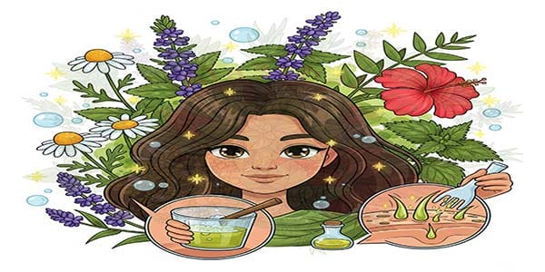 افضل اعشاب للشعر الصحي واللامع دليلك لتغذية شعرك من الجذور للأطراف