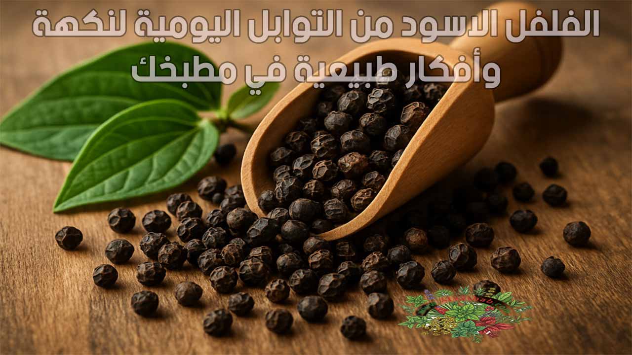 الفلفل الاسود من التوابل اليومية لنكهة وأفكار طبيعية في مطبخك